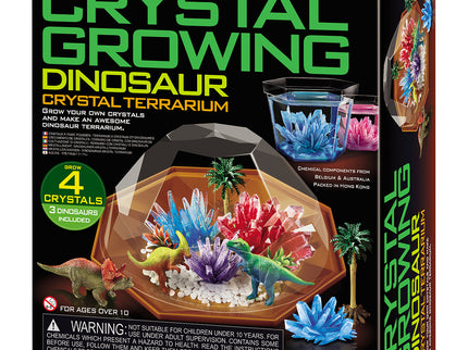 4M Kristallide kasvatamise komplekt Dinosaurustega kristall-terraarium