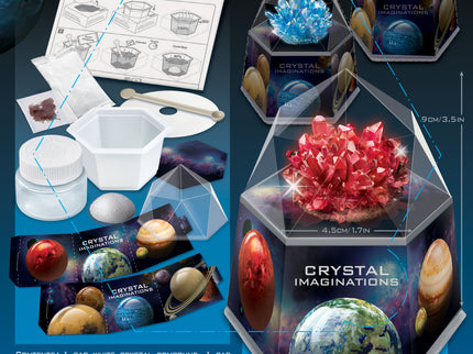 4M Kristallide kasvatamise komplekt - punane