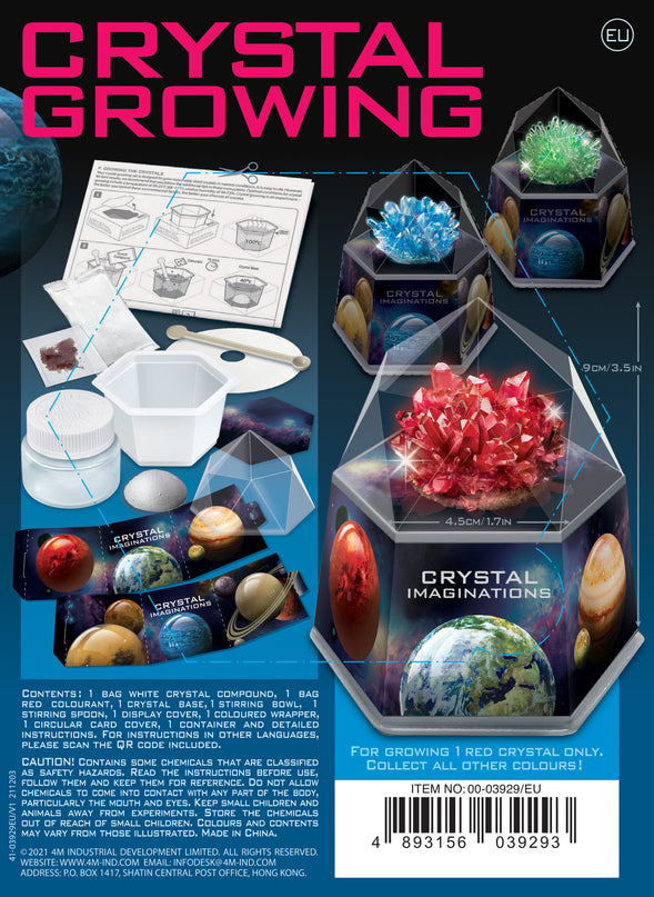 4M Kristallide kasvatamise komplekt - punane