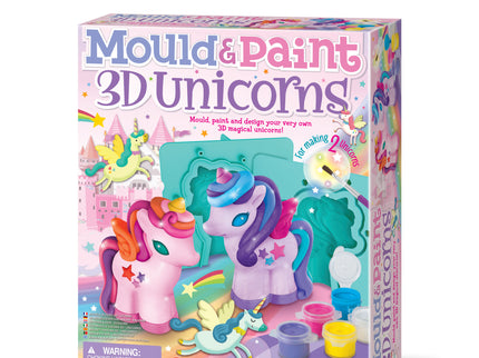 4M 3D Mould & Paint DIY Kipsi valamise komplekt „Säravad ükssarvikud“