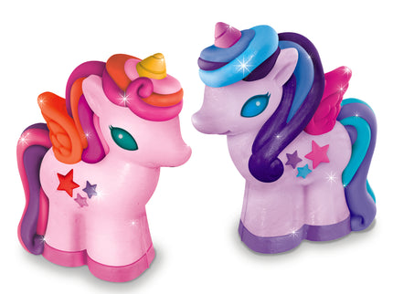 4M 3D Mould & Paint DIY Kipsi valamise komplekt „Säravad ükssarvikud“