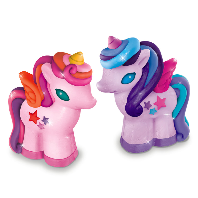 4M 3D Mould & Paint DIY Kipsi valamise komplekt „Säravad ükssarvikud“