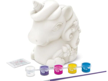 4M KidzMaker Värvi enda mini särav ükssarviku hoiupank