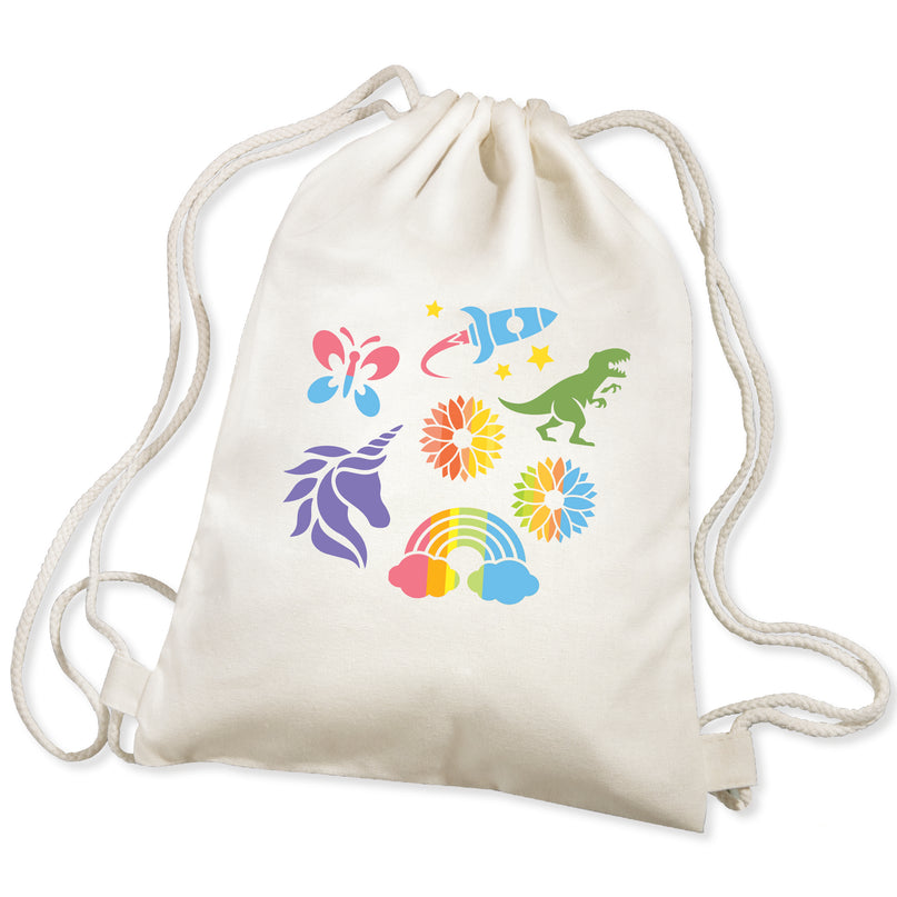 4M KidzMaker DIY komplekt Seljakoti värvimine šabloonidega