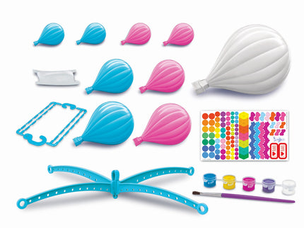 4M KidzMaker DIY komplekt Värvi ise kuumaõhupallide karusell