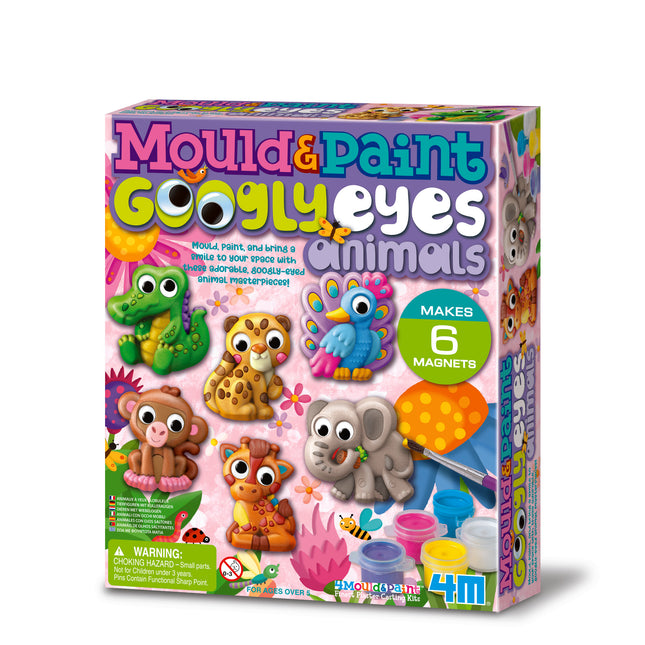 4M Mold &amp; Paint DIY komplekt Silmadega loomad