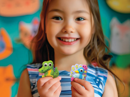 4M Mold &amp; Paint DIY komplekt Silmadega loomad