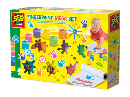 SES Näpuvärvide megakomplekt, 6 värvi