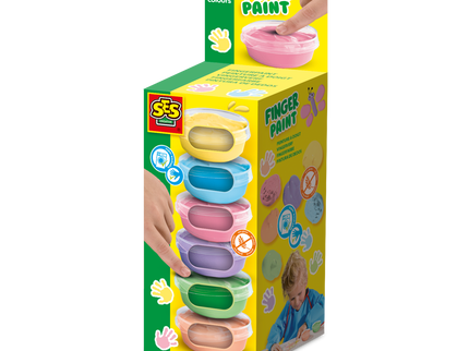 SES Näpuvärvide komplekt, pastelne,  6 värvi