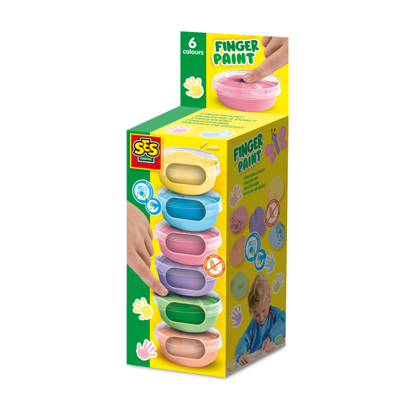 SES Näpuvärvide komplekt, pastelne,  6 värvi