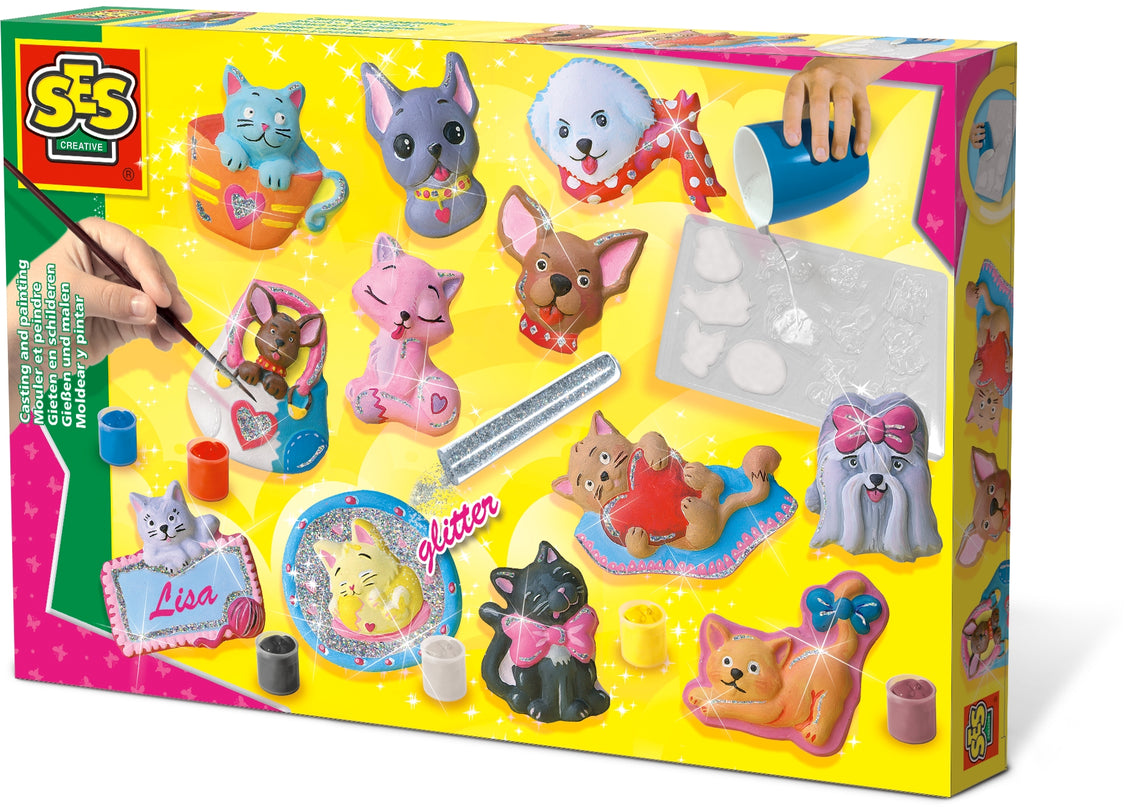 SES Kipsi mingise komplekt Kassid ja koerad