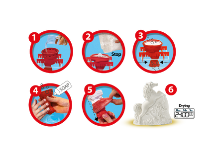 SES Kipsi mingise komplekt 3D hobused