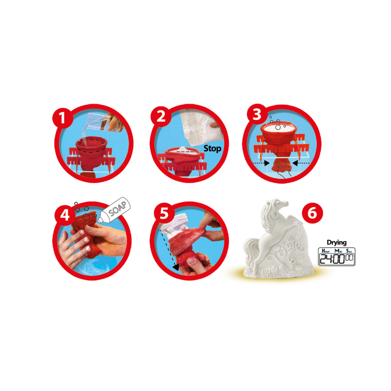 SES Kipsi mingise komplekt 3D hobused