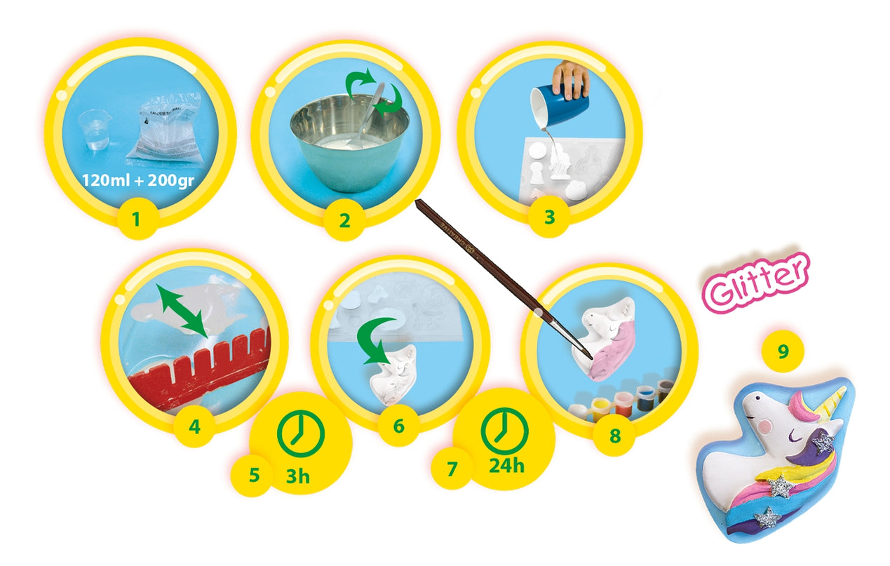 SES Kipsi valamise komplekt Ükssarvikud