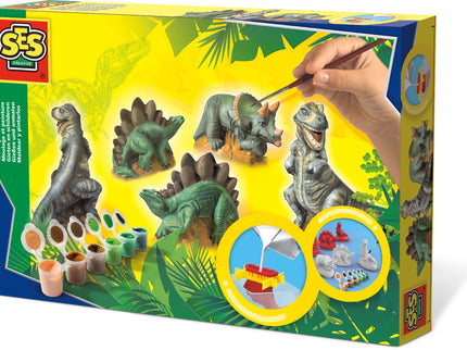 SES  Kipsi valamise komplekt Dinosaurused