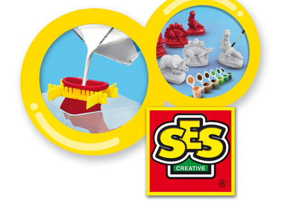 SES  Kipsi valamise komplekt Dinosaurused