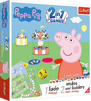 TREFL PEPPA PIG lauamäng 2 in 1, Põrsas Peppa