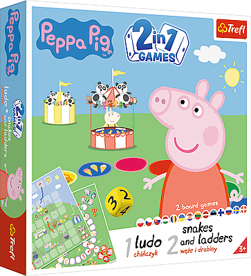 TREFL PEPPA PIG lauamäng 2 in 1, Põrsas Peppa