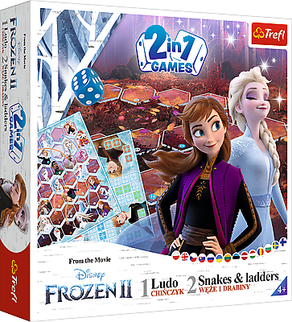 TREFL FROZEN lauamäng 2 in 1, Lumekuninganna 2