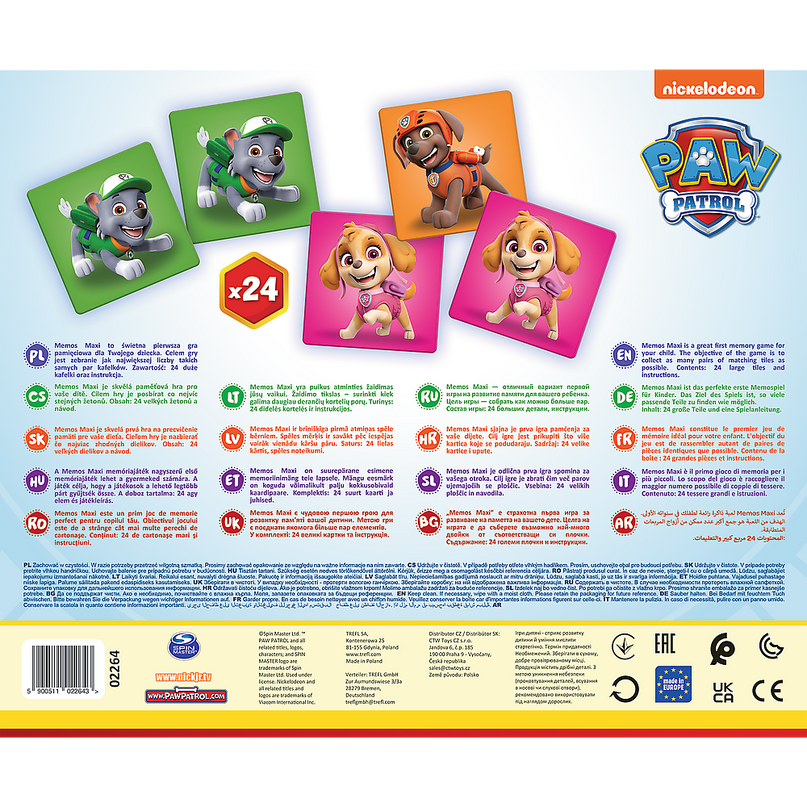 TREFL PAW PATROL Memo Maxi Käpapatrull