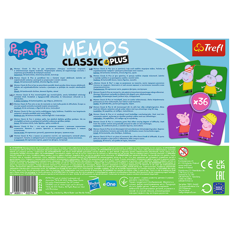 TREFL PEPPA PIG Memo Classic Plus