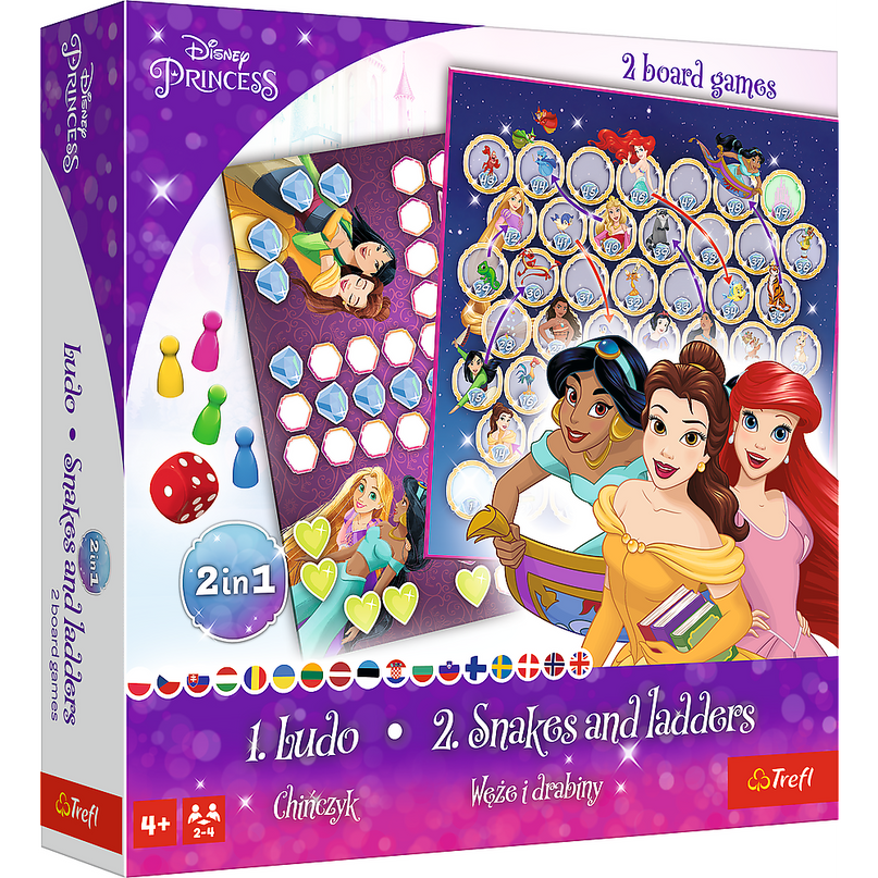 TREFL DISNEY PRINCESS lauamäng 2 in 1 Printsessid