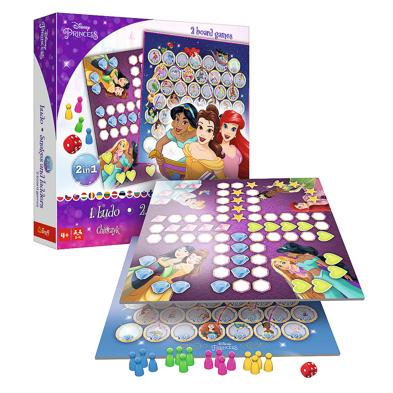 TREFL DISNEY PRINCESS lauamäng 2 in 1 Printsessid