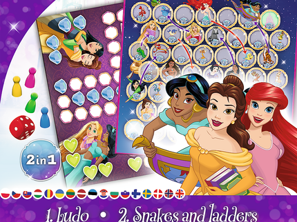 TREFL DISNEY PRINCESS lauamäng 2 in 1 Printsessid