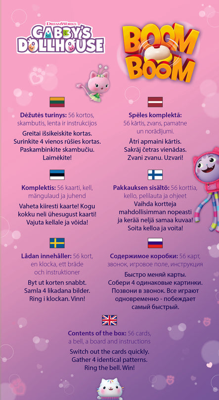 TREFL GABBY´S DOLLHOUSE lauamäng BoomBoom
