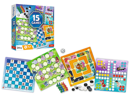 TREFL DISNEY lauamängude komplekt 15-ühes