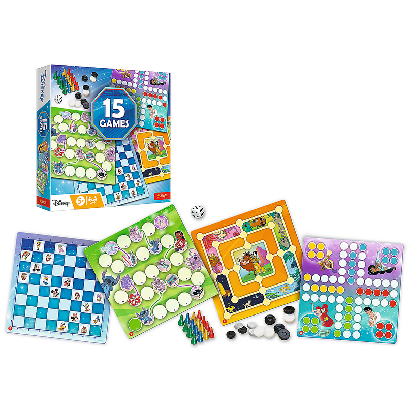 TREFL DISNEY lauamängude komplekt 15-ühes