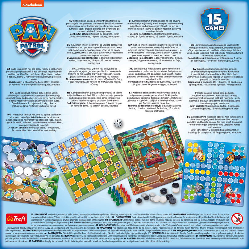 TREFL PAW PATROL lauamängude komplekt