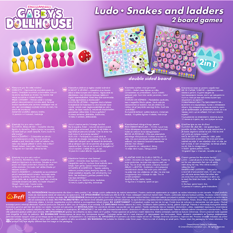 TREFL GABBY´S DOLLHOUSE lauamäng 2 in 1