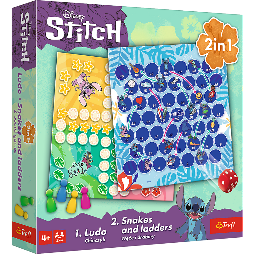 TREFL DISNEY STITCH lauamäng 2 in 1, Stitch ja Lilo