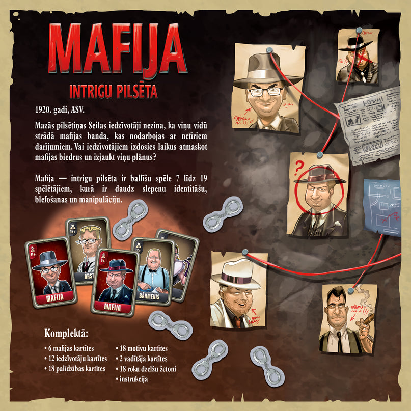 TREFL Mafia board game (in Latvian lang.)