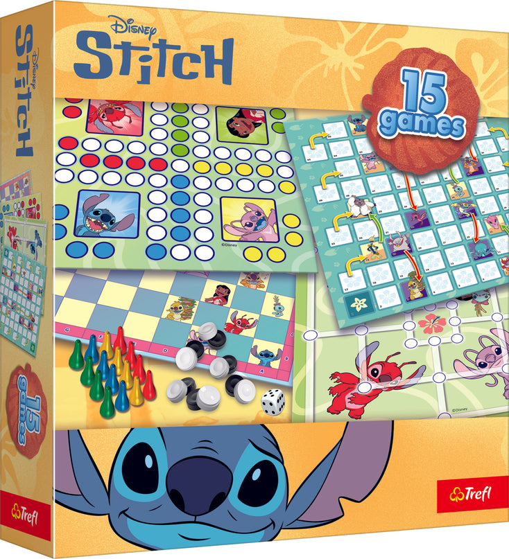 TREFL DISNEY STITCH lauamängude komplekt 15-ühes