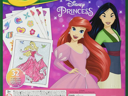 CRAYOLA Värvi- ja kleebisteraamat Printsessid