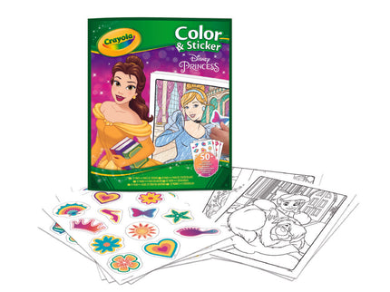 CRAYOLA Värvi- ja kleebisteraamat Printsessid