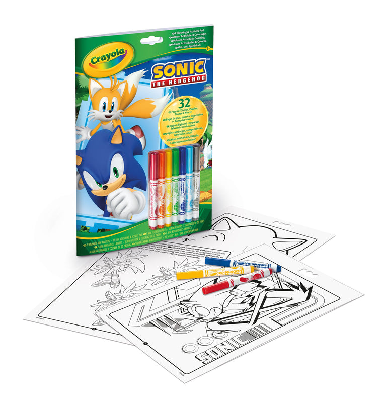 CRAYOLA SONIC Värvimis- ja tegevusraamat