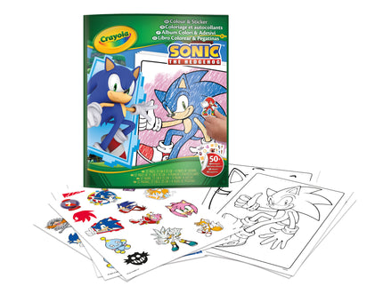 CRAYOLA SONIC Värvimis- ja kleepimisraamat