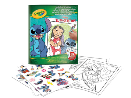 CRAYOLA Lilo&amp;Stitch Värvimis- ja kleepimisraamat