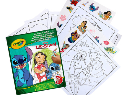 CRAYOLA Lilo&amp;Stitch Värvimis- ja kleepimisraamat