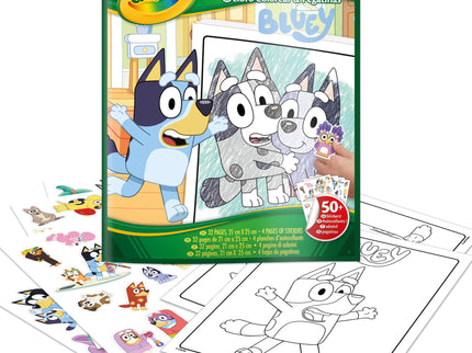 CRAYOLA BLUEY Värvimis- ja kleepimisraamat