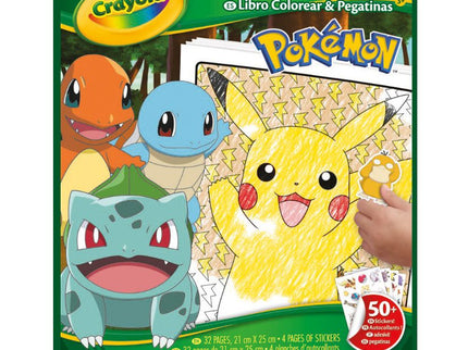 CRAYOLA POKEMON Värvimis- ja kleepimisraamat