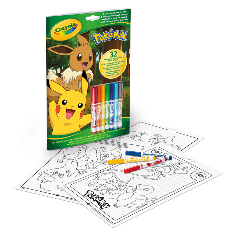 CRAYOLA POKEMON Värvimis- ja tegevusraamat