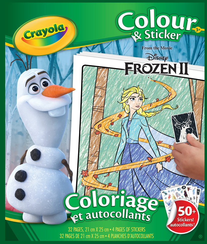 CRAYOLA FROZEN Värvimis- ja kleepimisraamat