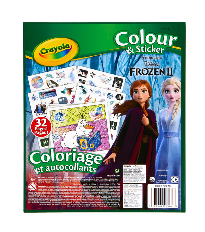CRAYOLA FROZEN Värvimis- ja kleepimisraamat