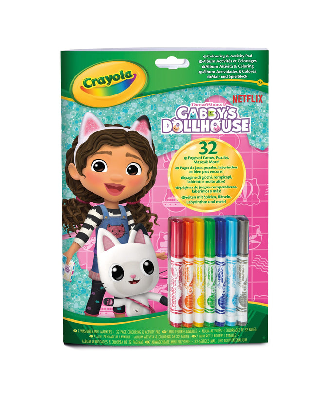 CRAYOLA GABBY´S DOLLHOUSE Värvimis- ja tegevusraamat
