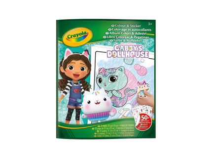 CRAYOLA GABBY´S DOLLHOUSE Värvimis- ja kleepimisraamat