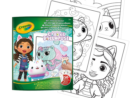 CRAYOLA GABBY´S DOLLHOUSE Värvimis- ja kleepimisraamat